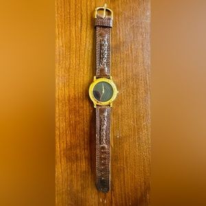 Capezio leather strap watch